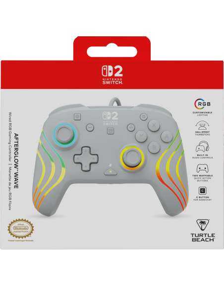 -18187-Switch 2 - Afterglow Wave Wired Controller Grey-0840454402292