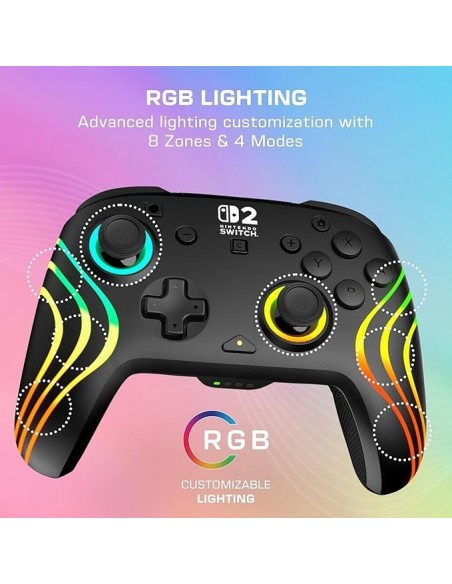 -18532-Switch 2 - Afterglow Wave Wireless Controller Black-0840454402322