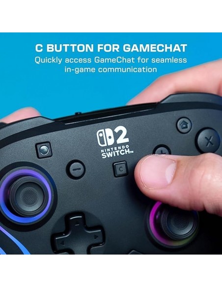 -18532-Switch 2 - Afterglow Wave Wireless Controller Black-0840454402322