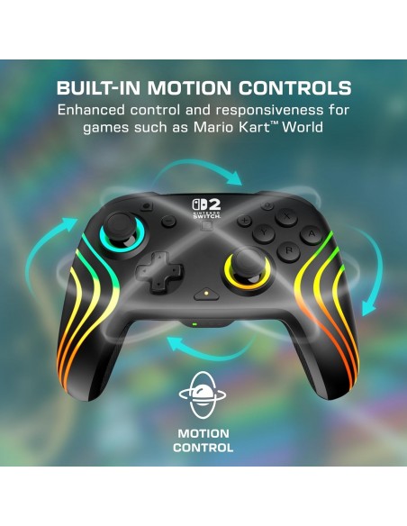 -18532-Switch 2 - Afterglow Wave Wireless Controller Black-0840454402322