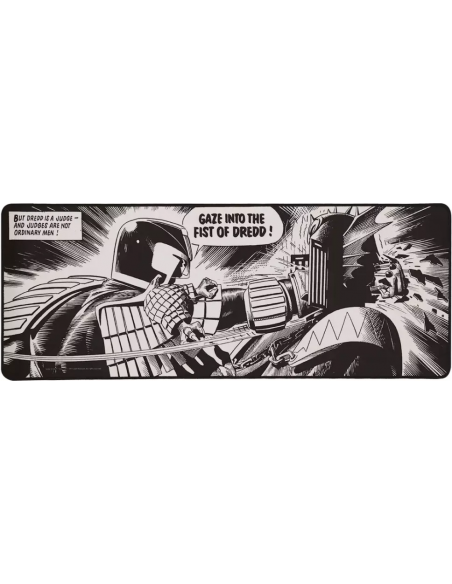 -18000-Merchandising - Set Alfombrilla y Posavasos XL 2000 AD Juez Dredd Fanattik-5060948297073