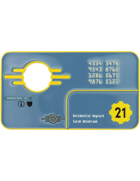 -17996-Merchandising - Réplica Llave de Seguridad Vault 21 Fallout: New Vegas Edición Limitada Fanattik-5060948297929