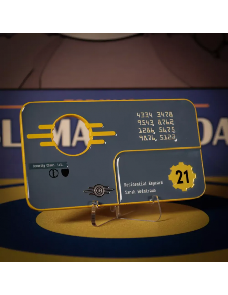 -17996-Merchandising - Réplica Llave de Seguridad Vault 21 Fallout: New Vegas Edición Limitada Fanattik-5060948297929