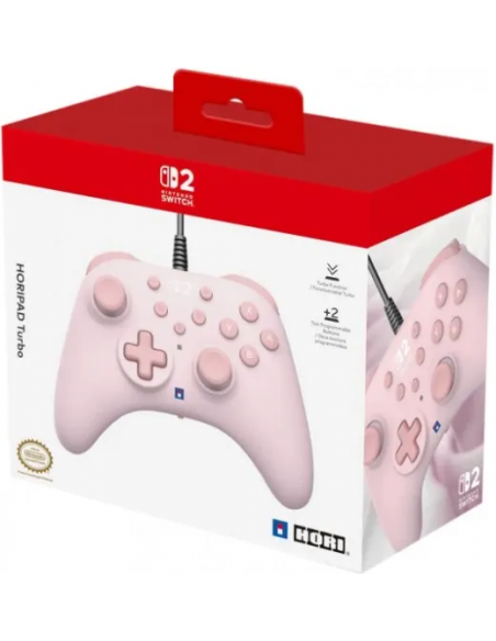 -18550-Switch 2 - Horipad Turbo Cozy Pink -4961818042186