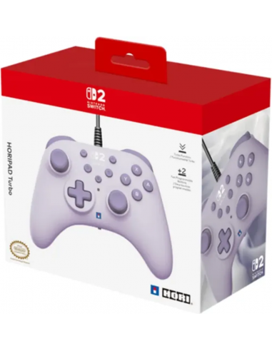 18549-Switch 2 - Horipad Turbo Lavender -4961818042025
