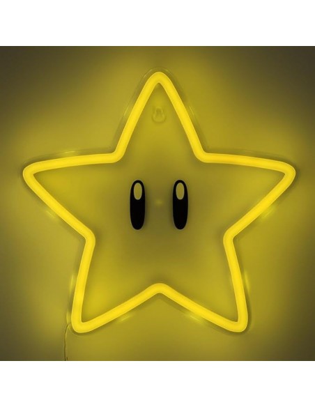 -18545-Merchandising - Super Mario Lámpara Led Para Pared Estrella-5056577757736