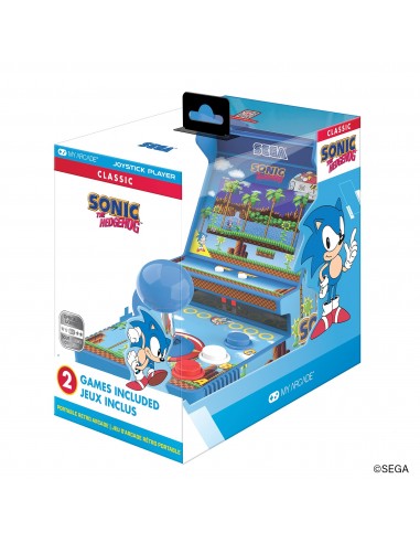 18353-Retro - Joystick Player Sonic The Hedgehog Portable Retro Arcade-0845620071579