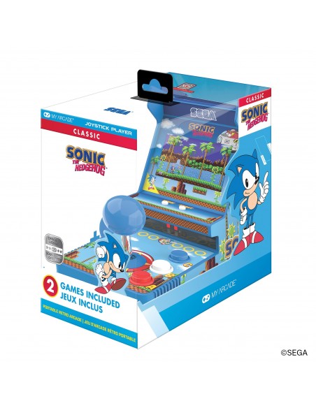 -18353-Retro - Joystick Player Sonic The Hedgehog Portable Retro Arcade-0845620071579