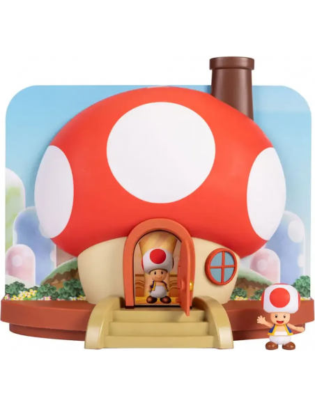 -18574-Merchandising - Super Mario - Playset Delux Toad House-0192995413672