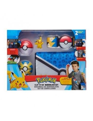 18672-Figuras - Pokémon - Set De Bandolera Clip N Go-8432752032879
