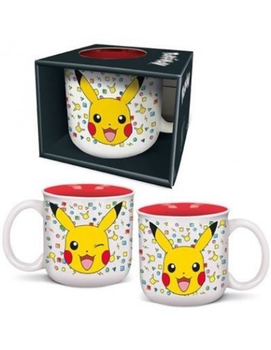 18667-Merchandising - Pokémon - Taza De 400 Ml Desayuno Pikachu-8412497993765