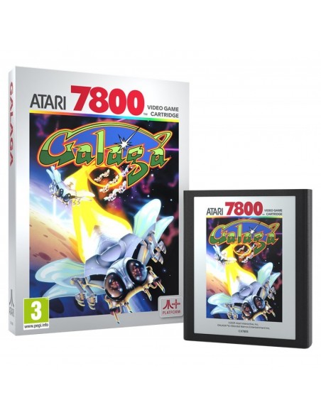 -18652-Retro - Cartucho Atari 7800 Galaga-4020628553852