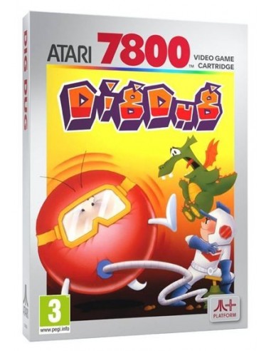 18638-Retro - Cartucho Atari 7800 Dig Dug-4020628553876