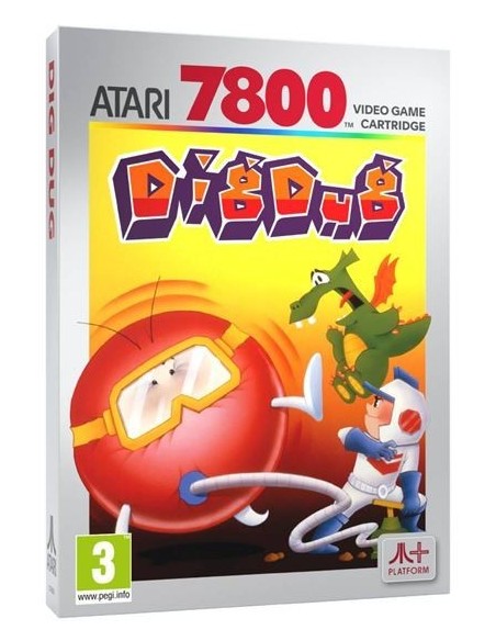 -18638-Retro - Cartucho Atari 7800 Dig Dug-4020628553876