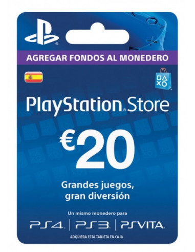 6-PSN - Tarjeta Prepago 20€ Playstation Store-0711719894735
