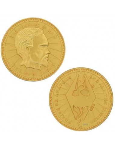 18685-Merchandising - Réplica Moneda Misty Gold Septim The Elder Scrolls Edición Limitada Fanattik-5060948298216