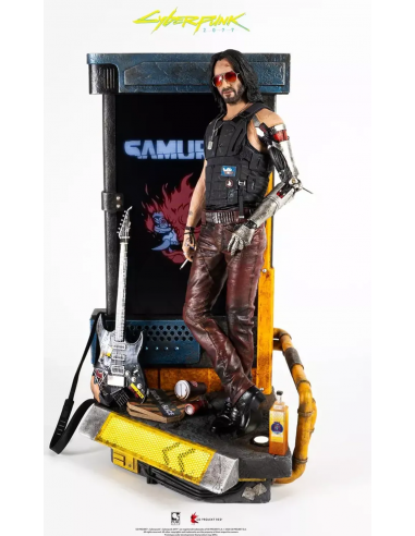 18632-Figuras - Figura Cyberpunk 2077 Johnny Silverhand 34 cm-0713929403202