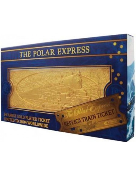 -18623-Merchandising - The Polar Express 24k Gold Plated Train Ticket-5060948295666
