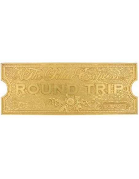 -18623-Merchandising - The Polar Express 24k Gold Plated Train Ticket-5060948295666