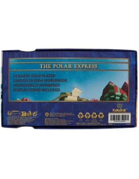 -18623-Merchandising - The Polar Express 24k Gold Plated Train Ticket-5060948295666