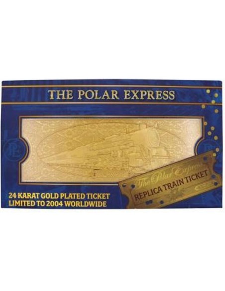 -18623-Merchandising - The Polar Express 24k Gold Plated Train Ticket-5060948295666