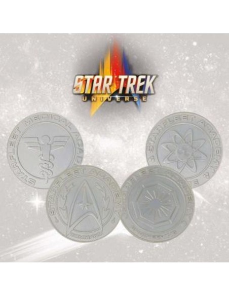 -18622-Merchandising - Star Trek Limited Edition .999 Silver Plated Starfleet Divisions Medallion Collection -5060662465864