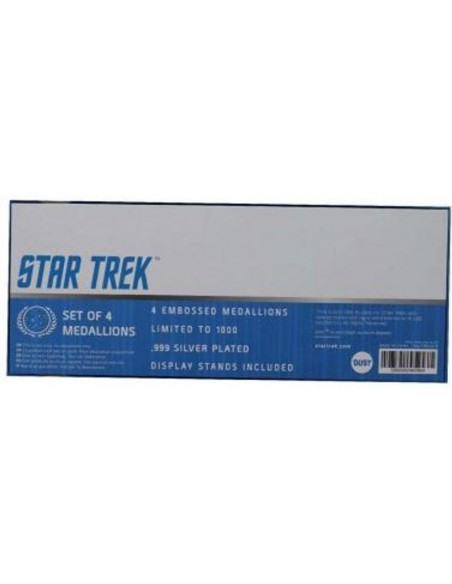 -18622-Merchandising - Star Trek Limited Edition .999 Silver Plated Starfleet Divisions Medallion Collection -5060662465864