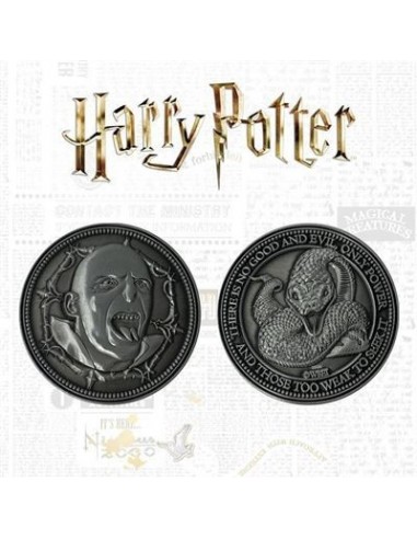 18619-Merchandising - Harry Potter Limited Edition Lord Voldemort Collectible Coin-5060662464461