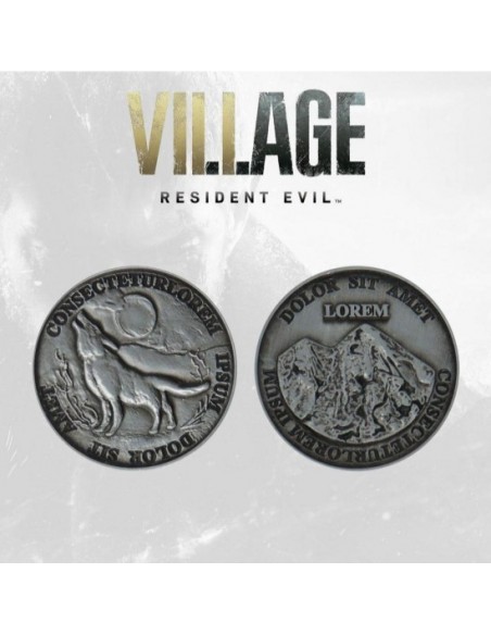 -18589-Merchandising - Resident Evil Village Limited Edition Currency Replica Collectible Coin-5060662467295