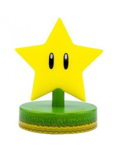 18918-Merchandising - Lampara Icon Super Mario Super Star 10 cm-5055964738549