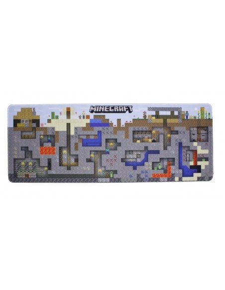 -18905-Merchandising - Alfombra de escritorio Minecraft World 30 x 80 cm-5055964776138