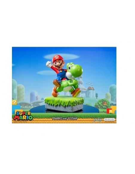-18952-Figuras - Figura Resina Super Mario & Yoshi + Yoshi Egg First 4 Figures Edición Exclusiva 33cm-5060316622162