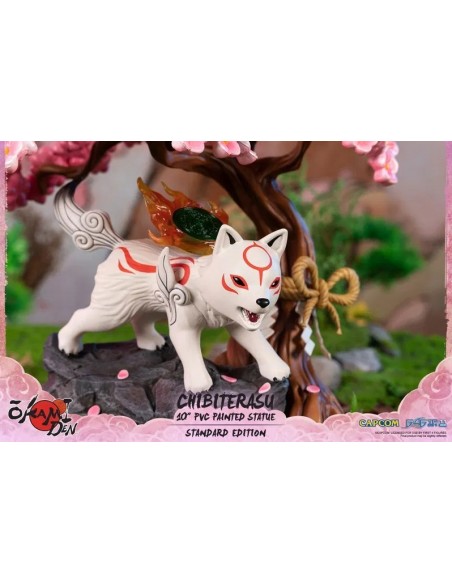 -12307-Figuras - Figura Chibiterasu Estatua PVC Okamiden 24 cm-5060316624883