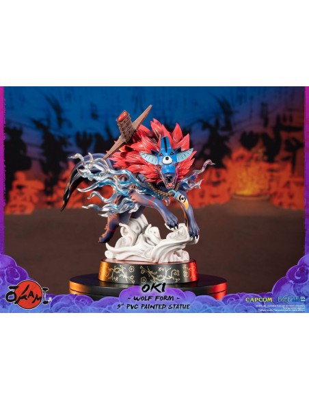 -8341-Figuras - Figura Oki Forma Lobo Estatua PVC Okami 21 cm (Standard Edition)-5060316623169