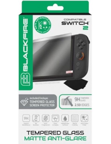 18985-Switch 2 - Blackfire Tempered Glass Mate Antiglare 9H-8431305035442