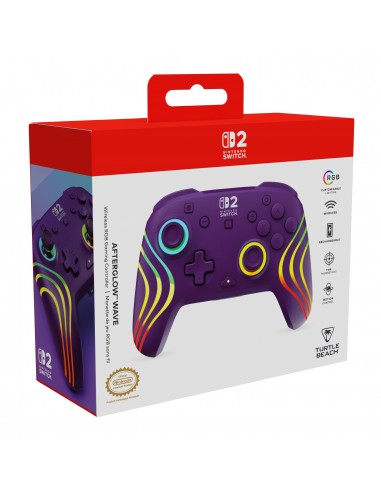 18189-Switch 2 - Afterglow Wave Wireless Controller Purple-0840454402346