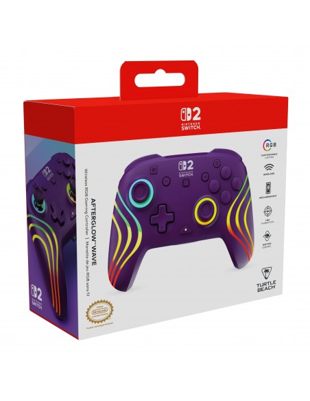 -18189-Switch 2 - Afterglow Wave Wireless Controller Purple-0840454402346
