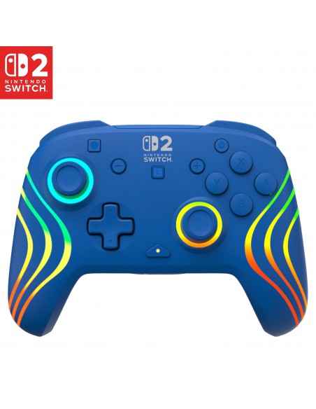 -18197-Switch 2 - Afterglow Wave Wireless Controller Blue-0840454402339