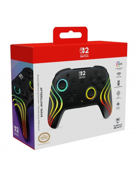 -18532-Switch 2 - Afterglow Wave Wireless Controller Black-0840454402322