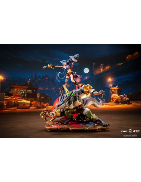-19195-Figuras - Diorama Jinx & Warwick League of Legends 1/10 Pure Arts 37cm-0713929404940