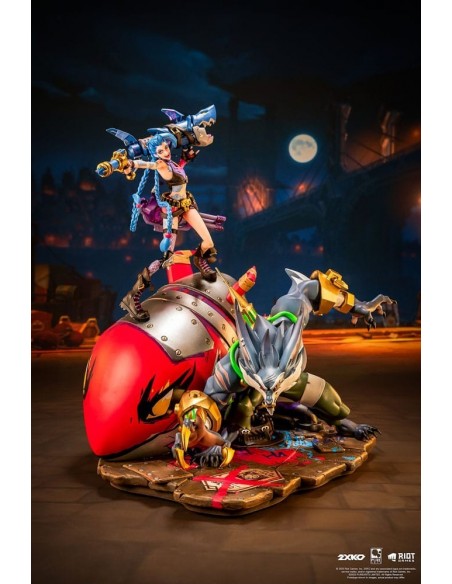 -19195-Figuras - Diorama Jinx & Warwick League of Legends 1/10 Pure Arts 37cm-0713929404940