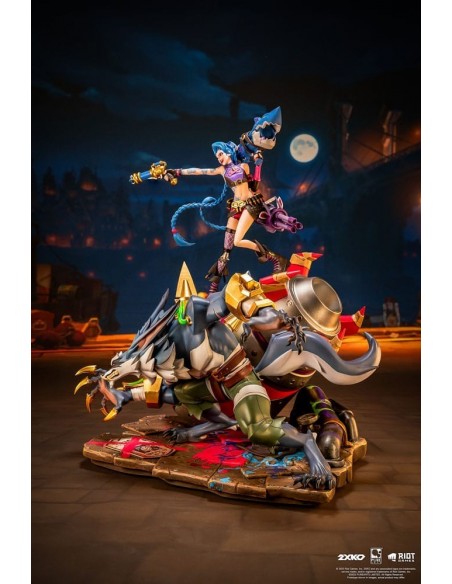 -19195-Figuras - Diorama Jinx & Warwick League of Legends 1/10 Pure Arts 37cm-0713929404940