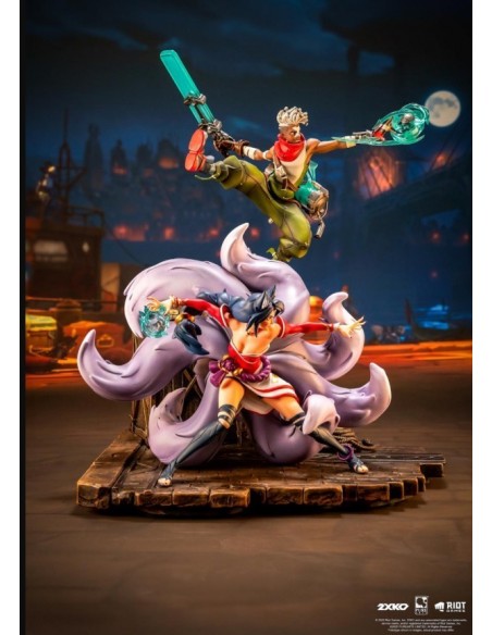 -19193-Figuras - Diorama Ekko & Ahri League of Legends 1/10 Pure Arts 30cm-0713929404957