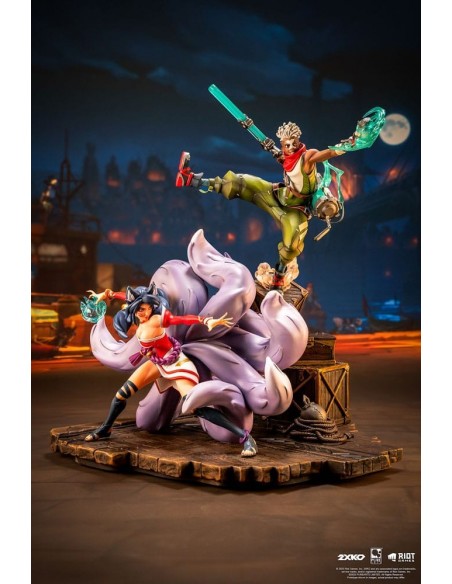 -19193-Figuras - Diorama Ekko & Ahri League of Legends 1/10 Pure Arts 30cm-0713929404957