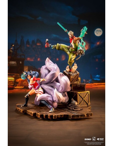 -19193-Figuras - Diorama Ekko & Ahri League of Legends 1/10 Pure Arts 30cm-0713929404957