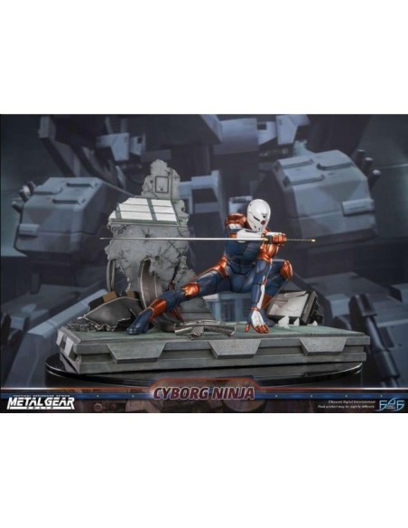 -19190-Figuras - Estatua Resina Cyborg Ninja (Gray Fox) Metal Gear Solid First 4 Figures 41cm-5060316625286