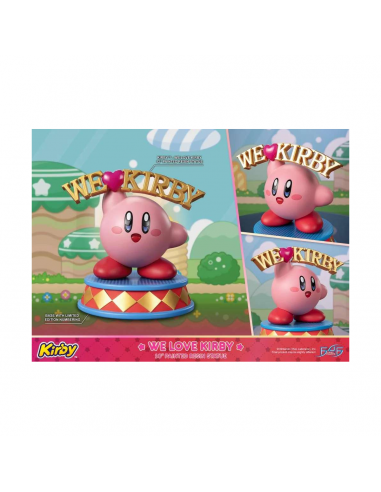19182-Figuras - Estatua Resina Kirby We Love Kirby Edición Estándar First 4 Figures 25cm-5060316628683