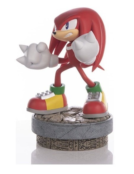 -19180-Figuras - Estatua Modern Knuckles Sonic The Hedgehog 1/8 Standard Ed, First 4 Figures 26cm-5060316628522