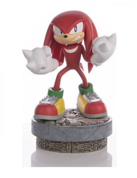 -19180-Figuras - Estatua Modern Knuckles Sonic The Hedgehog 1/8 Standard Ed, First 4 Figures 26cm-5060316628522