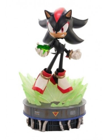19179-Figuras - Estatua Resina Super Shadow Sonic the Hedgehog The Ultimate Life Form First 4 Figures 20,5cm-5060316628720